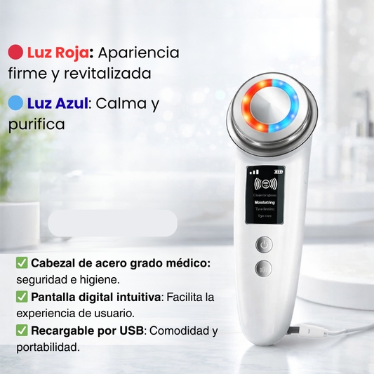 Masajeador Limpieza Facial LED